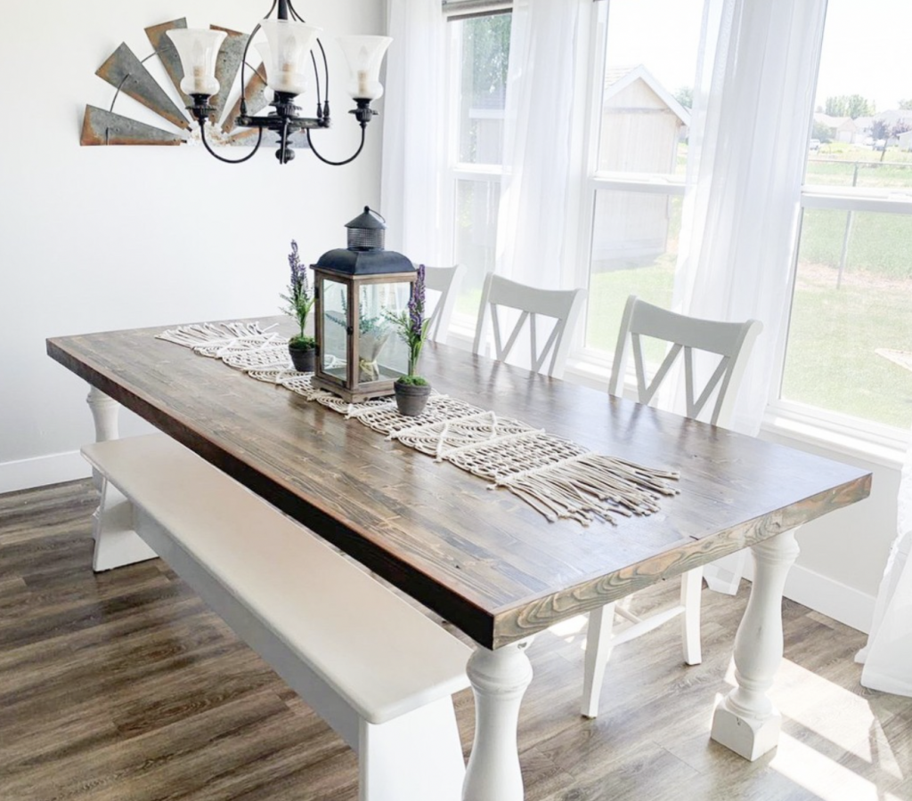 Handcrafted table in Intermountain west